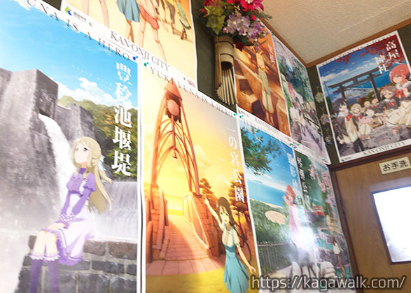 結城友奈は勇者である　通称ゆゆゆのポスターが店内の壁に！