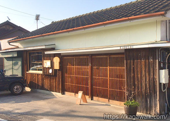 パン屋 キボシ(kiboshi)は元うどん屋の店舗を改装しています！可愛らしい外観のお店♪