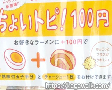 ちょいトピの方のチャーシューは、よくあるラーメンの焼き豚チャーシューでしたが、こちらもトロトロでとても美味しかった！ やっとリベンジが叶いました★