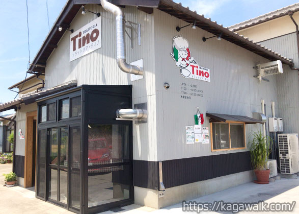 トラットリアTino(ティノ) は高松11号線沿いのDEAR高松店近くにあります